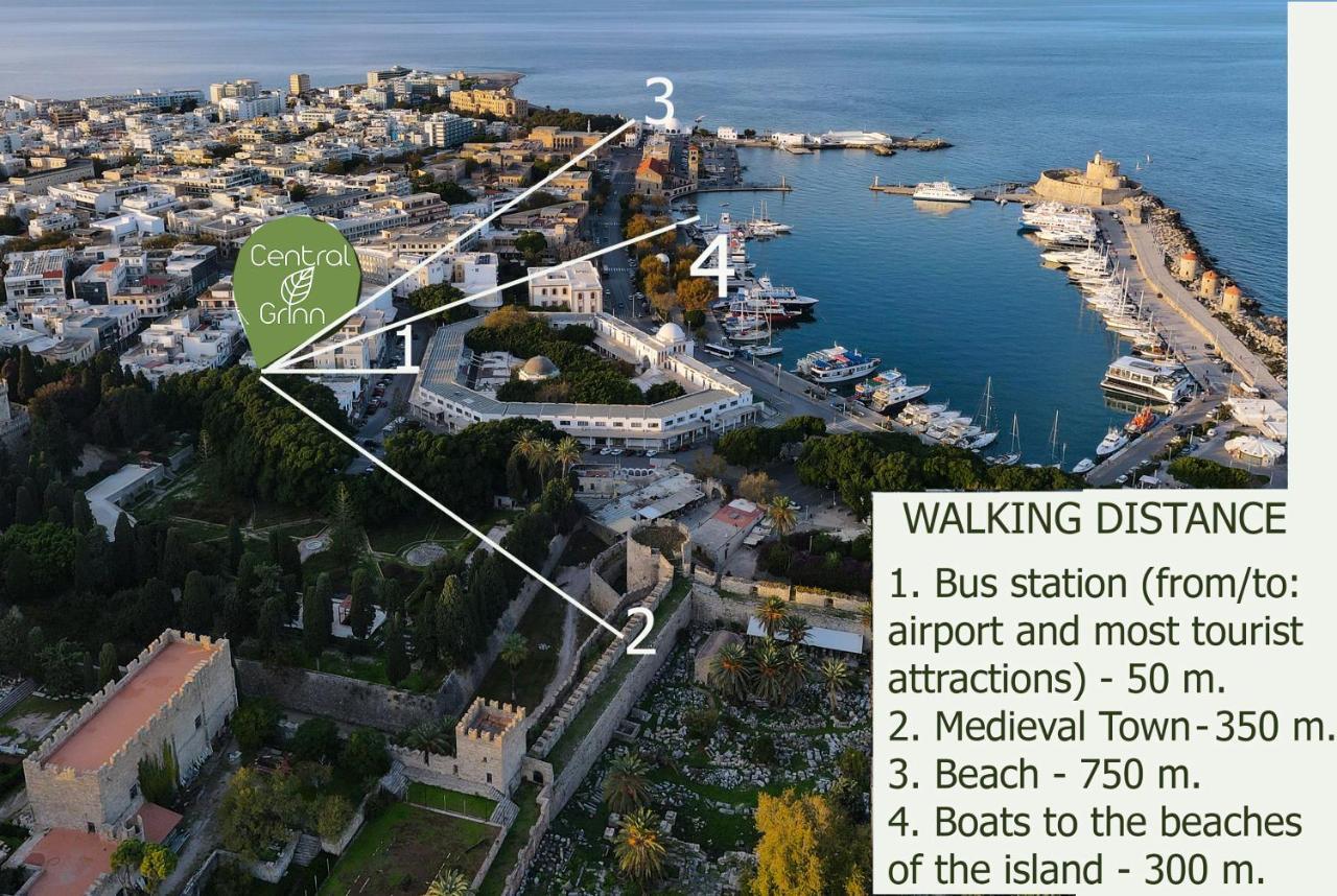 Rhodes City Central Grinn-In The Heart Of Rhodes,New&Stylish! מראה חיצוני תמונה